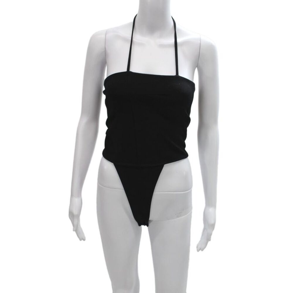 GAUGE81 Clothing Womens Sleeveless Square Neck Black Jumpsuit Size 34